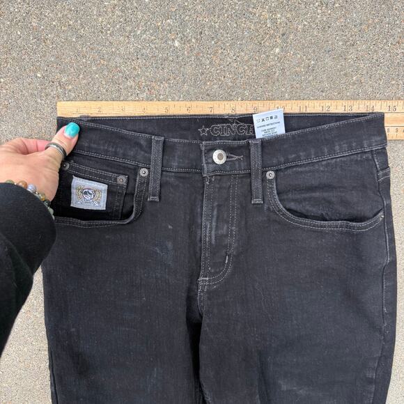 Cinch Black 27x36 Silver Label Mid Rise Slim Fit Straight Leg Jeans MB98034012 - Picture 6 of 8